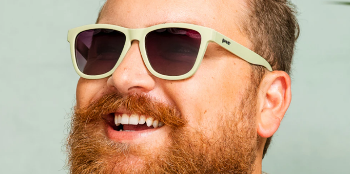 Goodr OG sunglasses Dawn of a New Sage – matte sage green running sunglasses with polarized green reflective lenses, no-slip grip, and lightweight frame for runners and athletes.